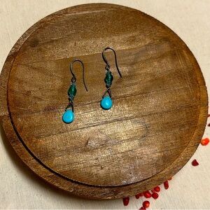 Teardrop Turquoise color earrings
